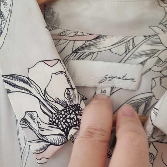 Sportscraft Floral Liberty Silk Shirt Button Down - Picture 2 of 9